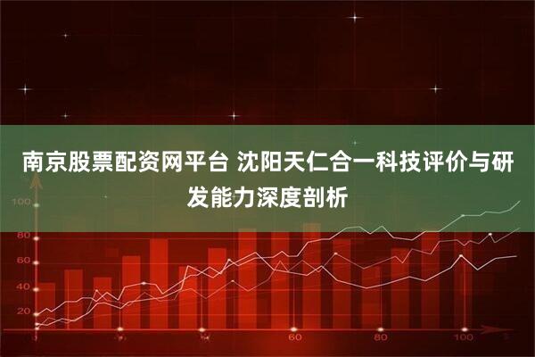 南京股票配资网平台 沈阳天仁合一科技评价与研发能力深度剖析